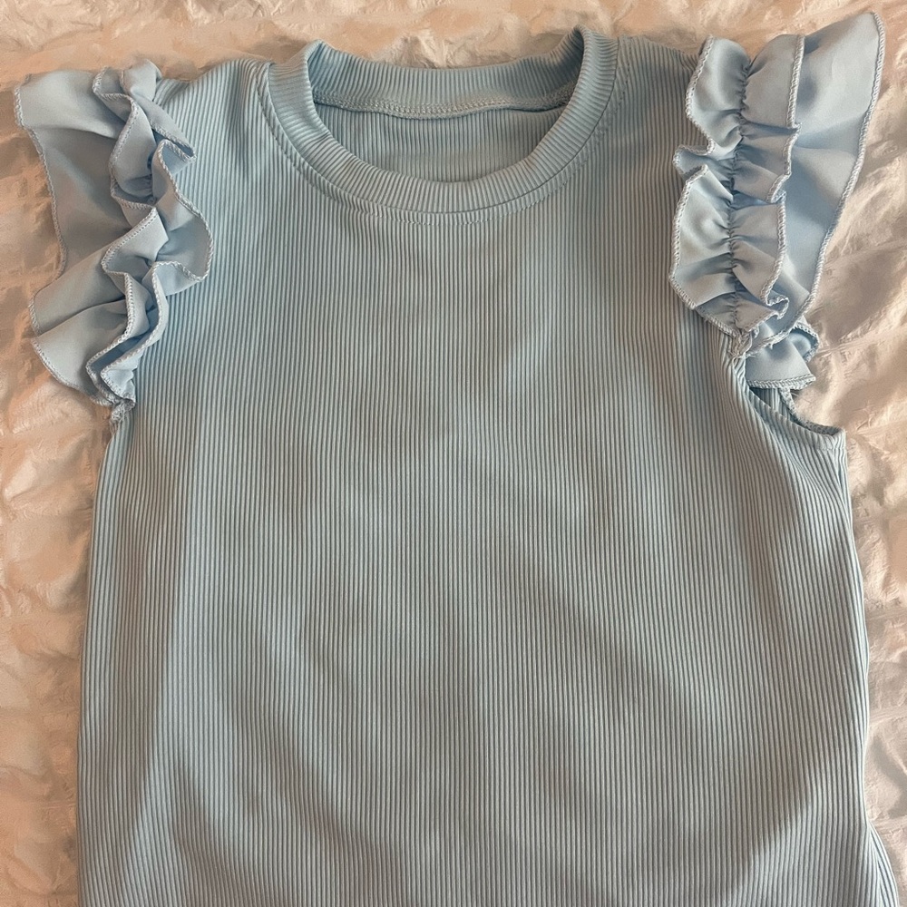 Girls ruffle shirt